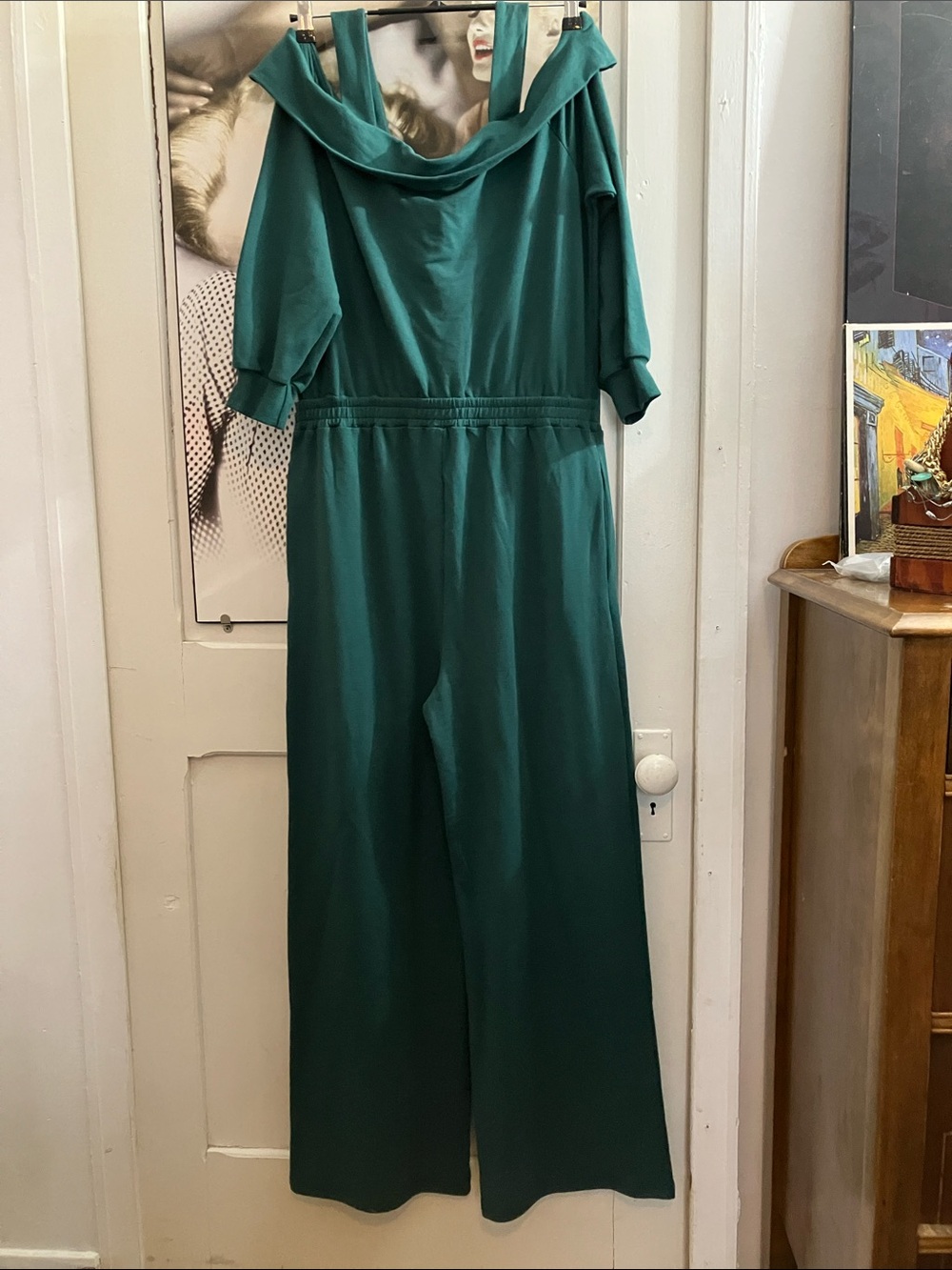 Smash + Tess Forest Green jump suit oversized medium - Picture 5 of 6